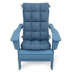 19 In. X 47 In. X 4 In. Outdoor Olefin Modern Tufted Adirondack Chair Cushion In Navy 15 19 In. X 47 In. X 4 In. Outdoor Olefin Modern Tufted Adirondack Chair Cushion In Navy -Jearey adirondack chair cushions aczkd navy 4f 1000