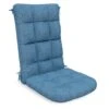 19 In. X 47 In. X 4 In. Outdoor Olefin Modern Tufted Adirondack Chair Cushion In Navy