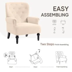 Lola Modern Upholstered Velvet Beige Accent Armchair With Extra Large Back And Wood Leg For Living Room Bedroom 15 Lola Modern Upholstered Velvet Beige Accent Armchair With Extra Large Back And Wood Leg For Living Room Bedroom -Jearey beige jearey accent chairs e011gby beige 31 1000