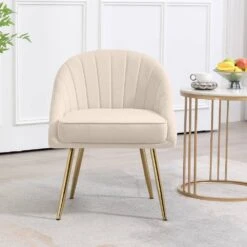 Biscuit Beige Upholstered Outdoor Dining Chair With Tufted Back (Set Of 2) 8 Biscuit Beige Upholstered Outdoor Dining Chair With Tufted Back (Set Of 2) -Jearey beige jearey dining chairs e011 02sc bg c3 1000