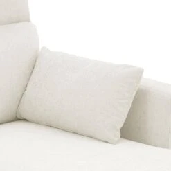 116.53 In. Square Arm Fabric U Shape Sectional Sofa With 2-Chaise Lounge And Pillow In Beige -Jearey beige jearey sofas couches xne 2 beige 1f 1000