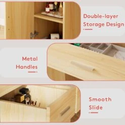 66.1 In. Tall Black Wood Bookcase Shelf Organizer 3 Tier Ladder Bookshelf For Home Office, Living Room And Kitchen -Jearey black jearey bookcases bookshelves sj black fa 1000