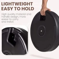 50 Lbs. Capacity Resin Patio Umbrella Base In Black -Jearey black patio umbrella stands 22l black 1d 1000