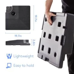 256 Lbs. Plastic Patio Umbrella Base In Black -Jearey black patio umbrella stands dhdz hd 44 1000