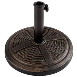 22 Lbs. Resin Market Patio Umbrella Base In Bronze
