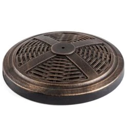 22 Lbs. Resin Market Patio Umbrella Base In Bronze -Jearey bronze patio umbrella stands 10kg dz a0 1000