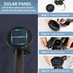 10 Ft. Steel Solar Lighted Cantilever Patio Umbrellas With Sandbag Weighted Base In Navy -Jearey cantilever umbrellas 10dzxj navy a0 1000