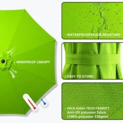 120 In. Outdoor Offset Cantilever Umbrella Patio Umbrella In Apple Green -Jearey cantilever umbrellas 10edxj agreen a0 1000