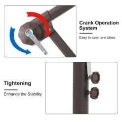 120 In. Outdoor Offset Cantilever Umbrella Patio Umbrella In Blue 10 120 In. Outdoor Offset Cantilever Umbrella Patio Umbrella In Blue -Jearey cantilever umbrellas 10edxj blue 4f 1000