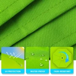 10 Ft. Cantilever Offset Umbrella Patio Umbrella In Apple Green -Jearey cantilever umbrellas 10sc xjs ag fa 1000