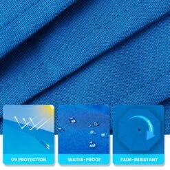 10 Ft. Cantilever Offset Umbrella Patio Umbrella In Blue -Jearey cantilever umbrellas 10sc xjs blue fa 1000