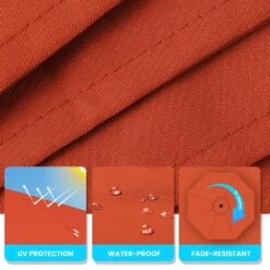 10 Ft. Cantilever Offset Umbrella Patio Umbrella In Orange -Jearey cantilever umbrellas 10sc xjs orange fa 1000