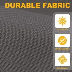 10ft Cantilever Offset Patio Umbrella With Weighted Base In Gray -Jearey cantilever umbrellas alex10 gray 76 1000