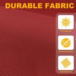 10ft Cantilever Offset Patio Umbrella With Weighted Base In Red -Jearey cantilever umbrellas alex10 red 76 1000