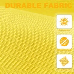 10ft Cantilever Offset Patio Umbrella With Weighted Base In Yellow -Jearey cantilever umbrellas alex10 yellow 76 1000