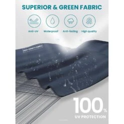 9 Ft. Round 360-Degree Rotation Cantilever Patio Umbrella In Navy -Jearey cantilever umbrellas alex9 navy 66 1000