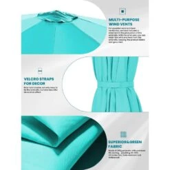 9 Ft. Round 360-Degree Rotation Cantilever Patio Umbrella In Peacock Blue 7 9 Ft. Round 360-Degree Rotation Cantilever Patio Umbrella In Peacock Blue -Jearey cantilever umbrellas alex9 pb a0 1000