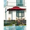 10 Ft. Aluminum Cantilever Umbrella With Cover In Red
