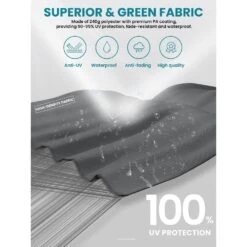 10 Ft. Round Patio Cantilever Umbrella With Cover In Gray -Jearey cantilever umbrellas boerte11 gray 66 1000