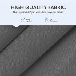 Double Top 11 Ft.Outdoor Cantilever Umbrella With Base And Cover,Heavy-Duty 360° Rotation Patio Umbrella In Gray -Jearey cantilever umbrellas boerte12 gray 44 1000