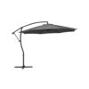 Deluxe Square Aluminum 10 Ft. X 10 Ft. Large Curvy Cantilever Outdoor Patio Umbrella With Cover In Gray