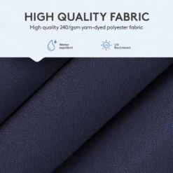 10 Ft. Square Cantilever Umbrella Patio Rotation Outdoor Umbrella With Cover In Navy -Jearey cantilever umbrellas fxlms10 nv 44 1000