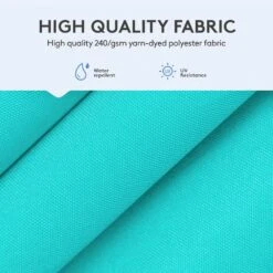 10 Ft. Square Cantilever Umbrella Patio Rotation Outdoor Umbrella With Cover In Peacock Blue -Jearey cantilever umbrellas fxlms10 pb 44 1000