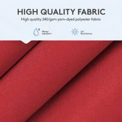 10 Ft. Square Cantilever Umbrella Patio Rotation Outdoor Umbrella With Cover In Red 11 10 Ft. Square Cantilever Umbrella Patio Rotation Outdoor Umbrella With Cover In Red -Jearey cantilever umbrellas fxlms10 rd 44 1000