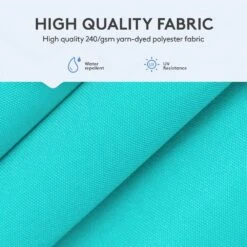 11 Ft. Square Cantilever Umbrella Patio Rotation Outdoor Umbrella With Cover In Peacock Blue -Jearey cantilever umbrellas fxlms11 pb fa 1000