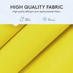 11 Ft. Square Cantilever Umbrella Patio Rotation Outdoor Umbrella With Cover In Yellow -Jearey cantilever umbrellas fxlms11 ye 44 1000