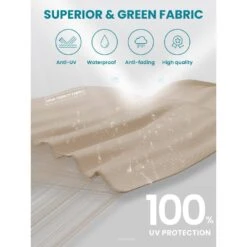 Curvy 11 Ft. Steel Large Cantilever Patio Umbrella With Sandbag And Cross Base In Beige -Jearey cantilever umbrellas s 11xjs beige 66 1000