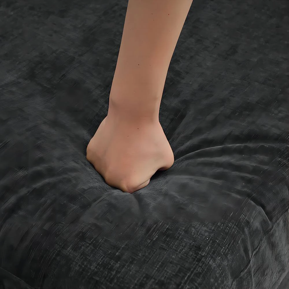 89 In. Square Arm Fabric L Shape Sectional Sofa With Chaise Lounge And Pillow In Carbon Ash 9 89 In. Square Arm Fabric L Shape Sectional Sofa With Chaise Lounge And Pillow In Carbon Ash - Image 9