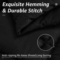 All Season Black Full Breathable Comforter -Jearey comforters 250g bk f fa 1000