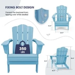 Classic Light Blue Folding Plastic Adirondack Chair -Jearey composite adirondack chairs peqwy lb c3 1000