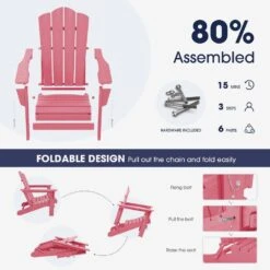 Classic Pink Folding Plastic Adirondack Chair 8 Classic Pink Folding Plastic Adirondack Chair -Jearey composite adirondack chairs peqwy pink 4f 1000