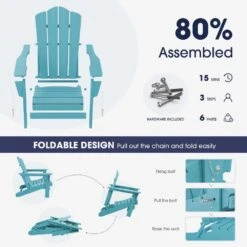 Classic Tiffany Blue Folding Plastic Adirondack Chair 8 Classic Tiffany Blue Folding Plastic Adirondack Chair -Jearey composite adirondack chairs peqwy tb 4f 1000