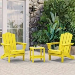 Classic Yellow Folding Plastic Adirondack Chair 11 Classic Yellow Folding Plastic Adirondack Chair -Jearey composite adirondack chairs peqwy yellow fa 1000