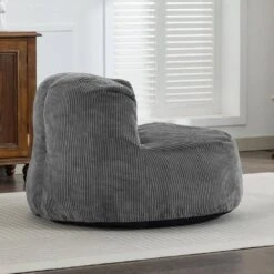 Modern Corduroy Polyester Medium Memory Foam Grey Backrest Style Bean Bag 13 Modern Corduroy Polyester Medium Memory Foam Grey Backrest Style Bean Bag -Jearey grey jearey bean bag chairs e11 02xxy bg 44 1000