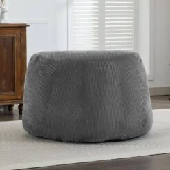 Modern Corduroy Polyester Medium Memory Foam Grey Backrest Style Bean Bag 14 Modern Corduroy Polyester Medium Memory Foam Grey Backrest Style Bean Bag -Jearey grey jearey bean bag chairs e11 02xxy bg fa 1000