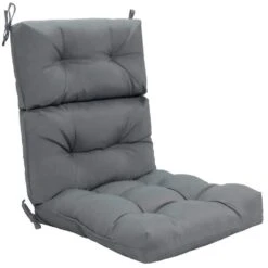 21 In. X 38 In. Outdoor Chair Cushion With Ties And Loop