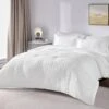 Full Seersucker 7-Piece Cotton Blend Comforter Set White