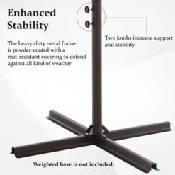 10 Ft. Cantilever Round Offset Patio Umbrella In Apple Green -Jearey jearey cantilever umbrellas 10xjs2 agn fa 1000