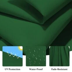 10 Ft. Cantilever Round Offset Patio Umbrella In Dark Green -Jearey jearey cantilever umbrellas 10xjs2 dgn 4f 1000