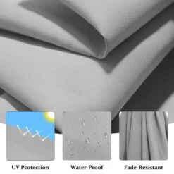 10 Ft. Cantilever Round Offset Patio Umbrella In Light Gray 9 10 Ft. Cantilever Round Offset Patio Umbrella In Light Gray -Jearey jearey cantilever umbrellas 10xjs2 lgy 4f 1000