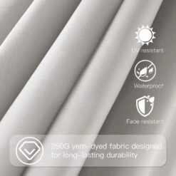 11 Ft.Double Top Round Outdoor Cantilever Umbrella With Cover,Heavy-Duty 360° Rotation Patio Umbrella In Off-White -Jearey jearey cantilever umbrellas 11sdylm ww fa 1000