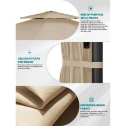 12 Ft. Aluminum 360-Degree Rotation Cantilever Patio Umbrella With Cover In Beige 14 12 Ft. Aluminum 360-Degree Rotation Cantilever Patio Umbrella With Cover In Beige -Jearey jearey cantilever umbrellas lk12 beige a0 1000