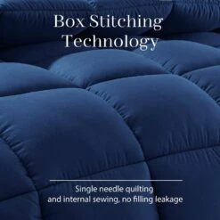 All Season Navy Queen Breathable Comforter -Jearey jearey comforters 250g nv q 4f 1000