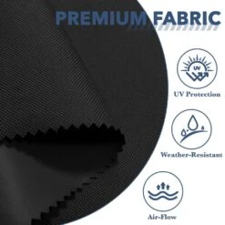 8 Ft X 10 Ft. Rectangular Steel Market Crank And Tilt Outdoor Patio Umbrella In Black -Jearey jearey market umbrellas cb 8 10 bk 44 1000