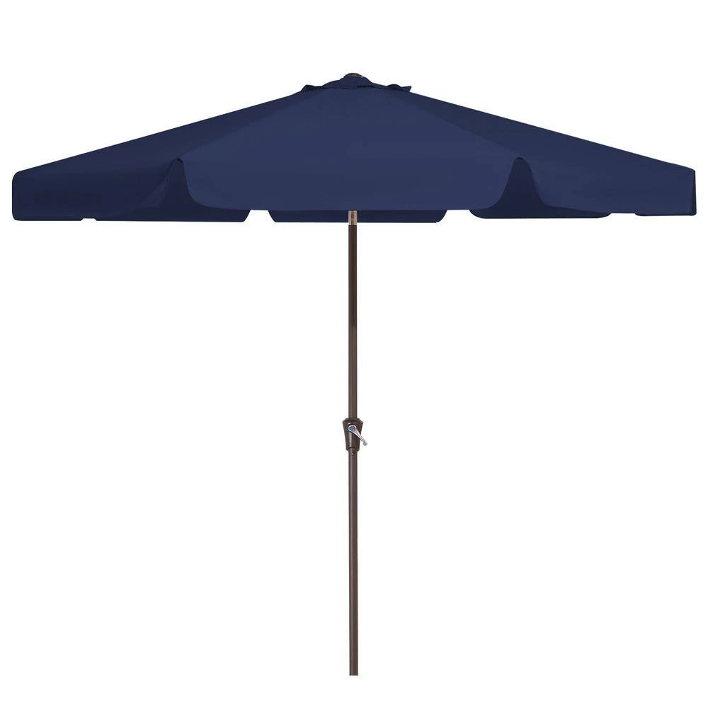10 Ft. Steel Market Crank And Tilt Outdoor Patio Umbrella In Navy 3 10 Ft. Steel Market Crank And Tilt Outdoor Patio Umbrella In Navy - Image 3