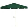 9 Ft. Steel Market Crank And Tilt Outdoor Patio Umbrella In Dark Green